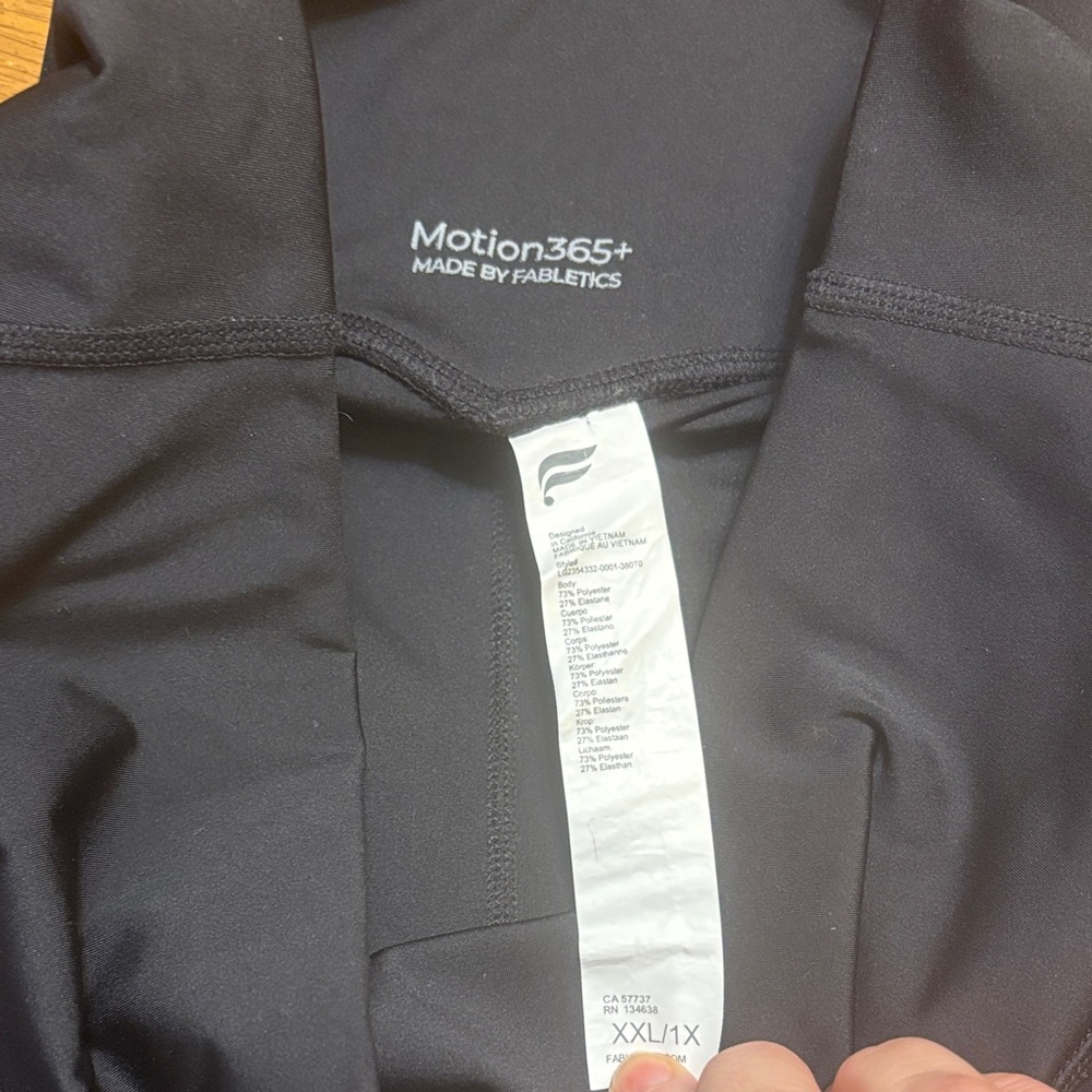 Fabletics Motion365+ Black Leggings - Picture 2 of 4